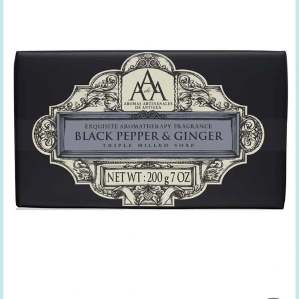 Black Pepper & Ginger Soap . Shea Butter Cleansing Bar